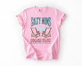 Salty Moms Beach Club Summer Beach Sea Life Outdoor Travel Western Country Comfort Colors Tee