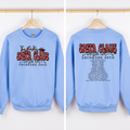Santa Claus World Tour The North Pole December Christmas Retro Band Graphic Sweatshirt
