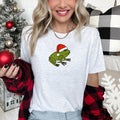 Santa Frog Christmas Retro Toad With Vintage Holiday Pop Art Illustration For A Festive Look Graphic Tee