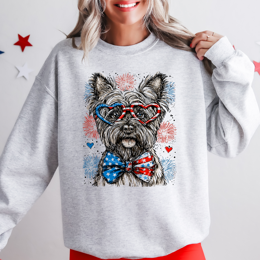 Scottish Terrier Patriotic USA Independence Day Dog Lover 4th of July Sweatshirt