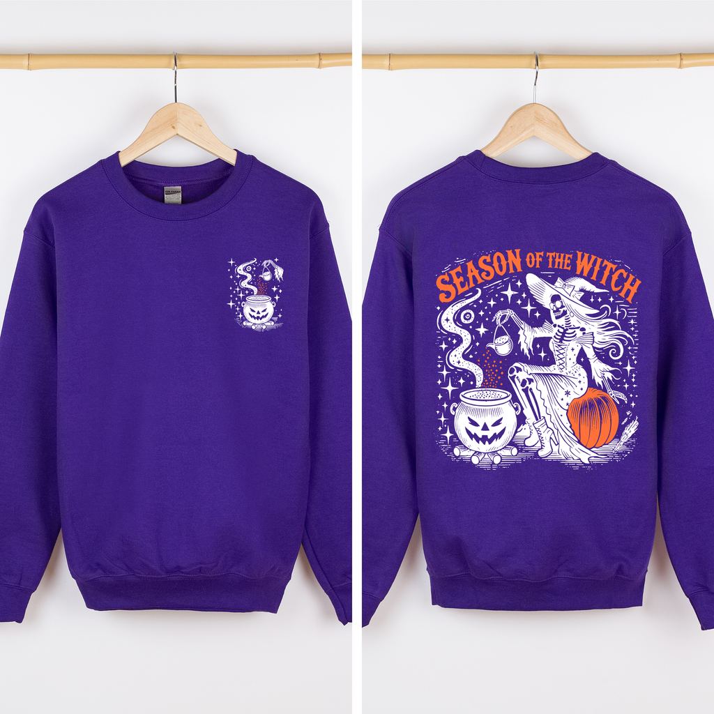 Season Of The Witch Night Of Horrors Vintage Halloween Limited Edition Sweatshirt