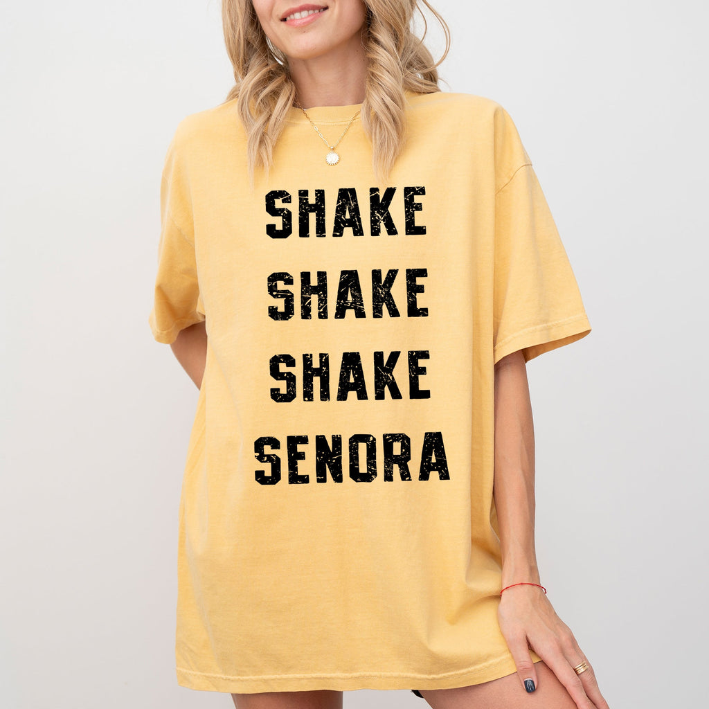 Shake Senora Jump In The Line Belafonte Halloween Skeleton Witch Comfort Colors Tee
