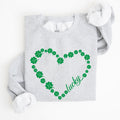Shamrock Heart Lucky St. Patrick's Day Celebration Symbols Irish Pride Celtic Charm Sweatshirt