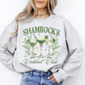 Shamrock's Cocktail Club St Patrick's Day Shamrock Clover Leprechaun Celebration Sweatshirt