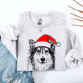 Sheltie Santa Claus Shetland Sheepdog Christmas Dog Lover Festive Cozy Sweatshirt