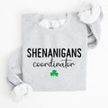 Shenanigans Coordinator St Patrick's Day Irish Pride Humor Design Cozy Sweatshirt