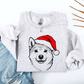 Shiba Inu Santa Claus Christmas Dog Lover Pet Portrait Holiday Joyful Sweatshirt