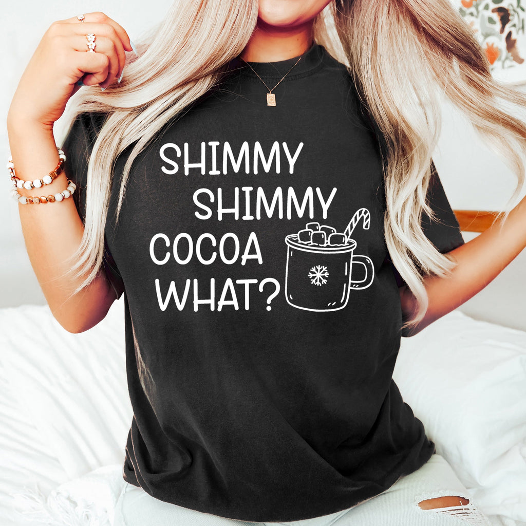 Shimmy Shimmy Hot Chocolate Winter Christmas Cozy Seasonal Vibes Comfort Colors Tee