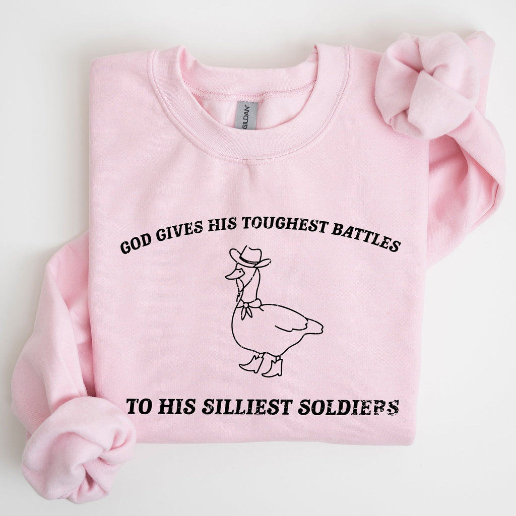 Silly Goose Funny Aesthetic Cozy Graphic Playful Quirky Banter Artwork Sweatshirt