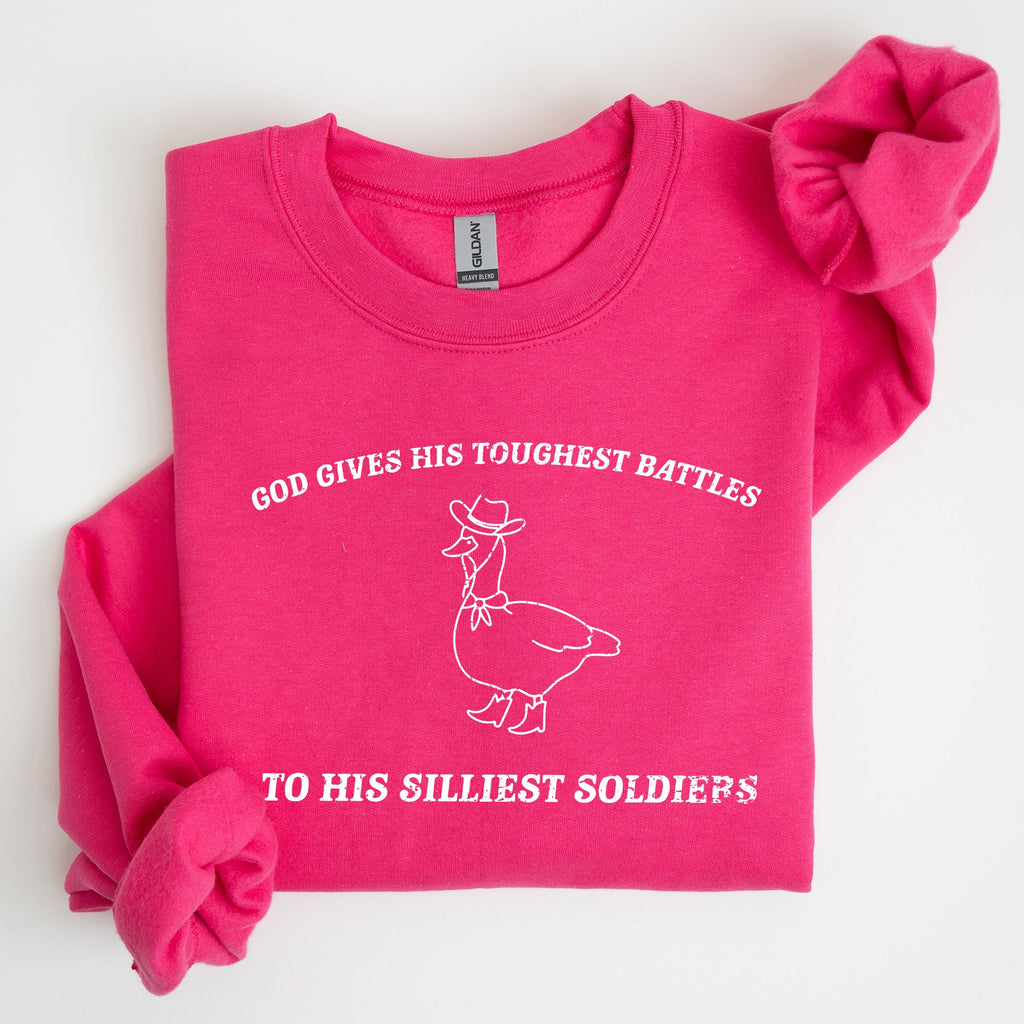 Silly Goose Funny Aesthetic Cozy Graphic Playful Quirky Banter Artwork Sweatshirt