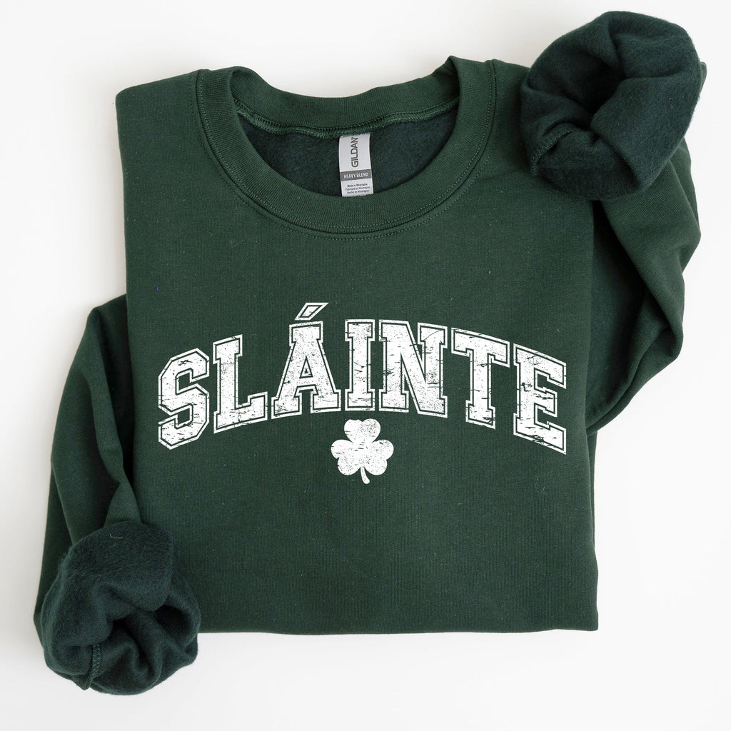 Slainte Gaelic Health Luck St Patrick's Day Irish Pride Celtic Symbols Sweatshirt