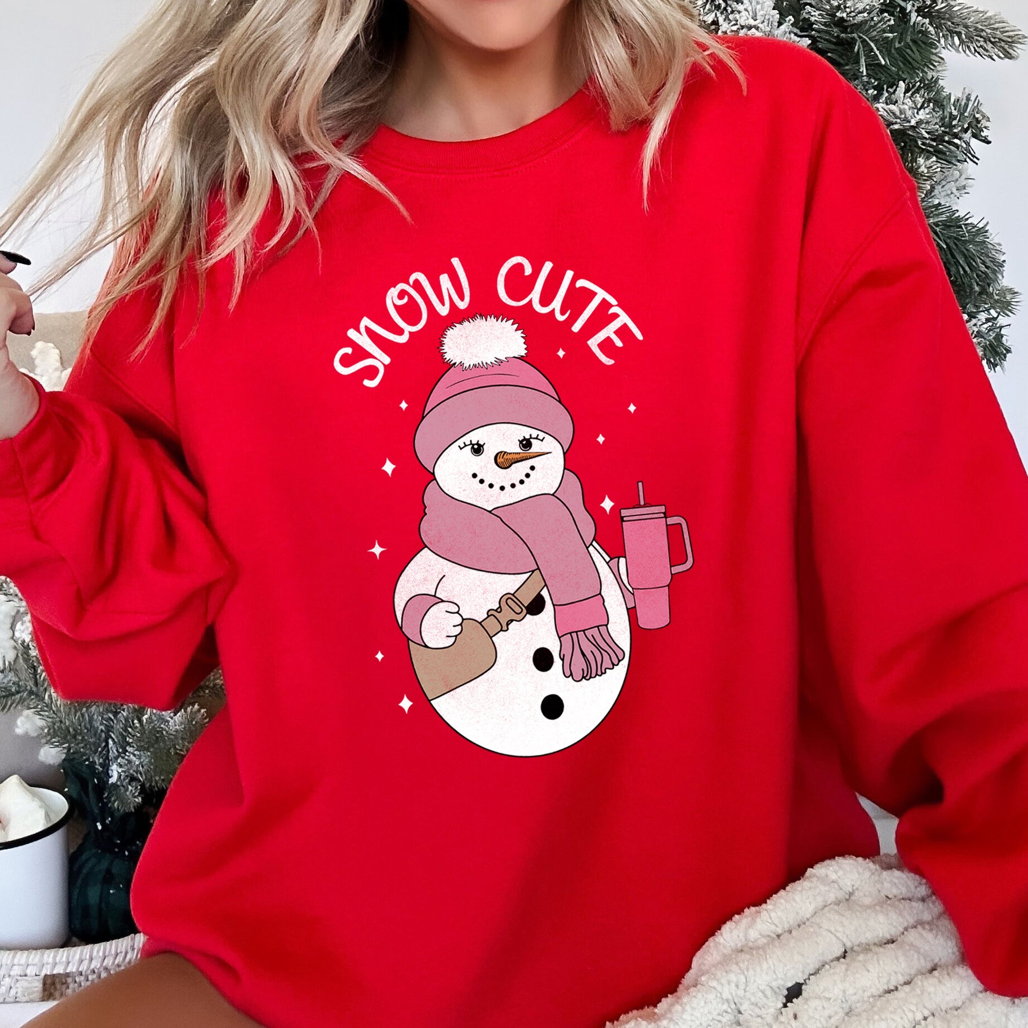 Snow Cute, Bougie Snowman Christmas Holiday Cheer Limited Edition Collectors Sweatshirt