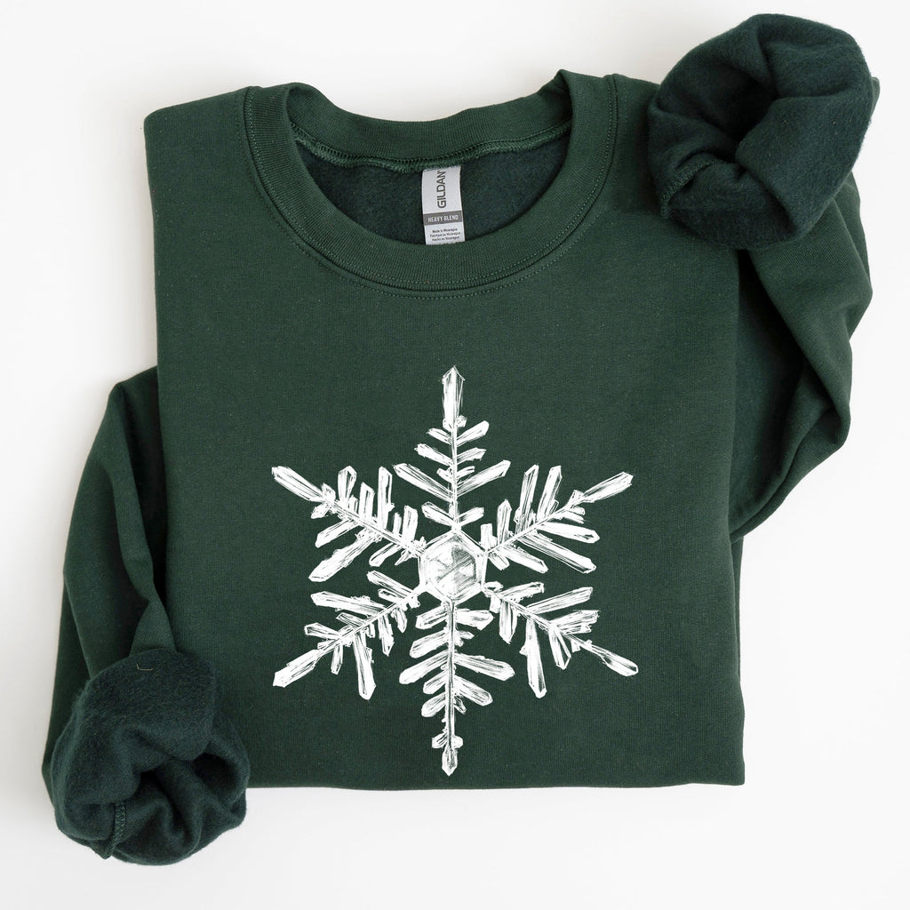 Snowflake Beautiful Winter Christmas Snow Xmas Cozy Holiday Pattern Graphic Sweatshirt