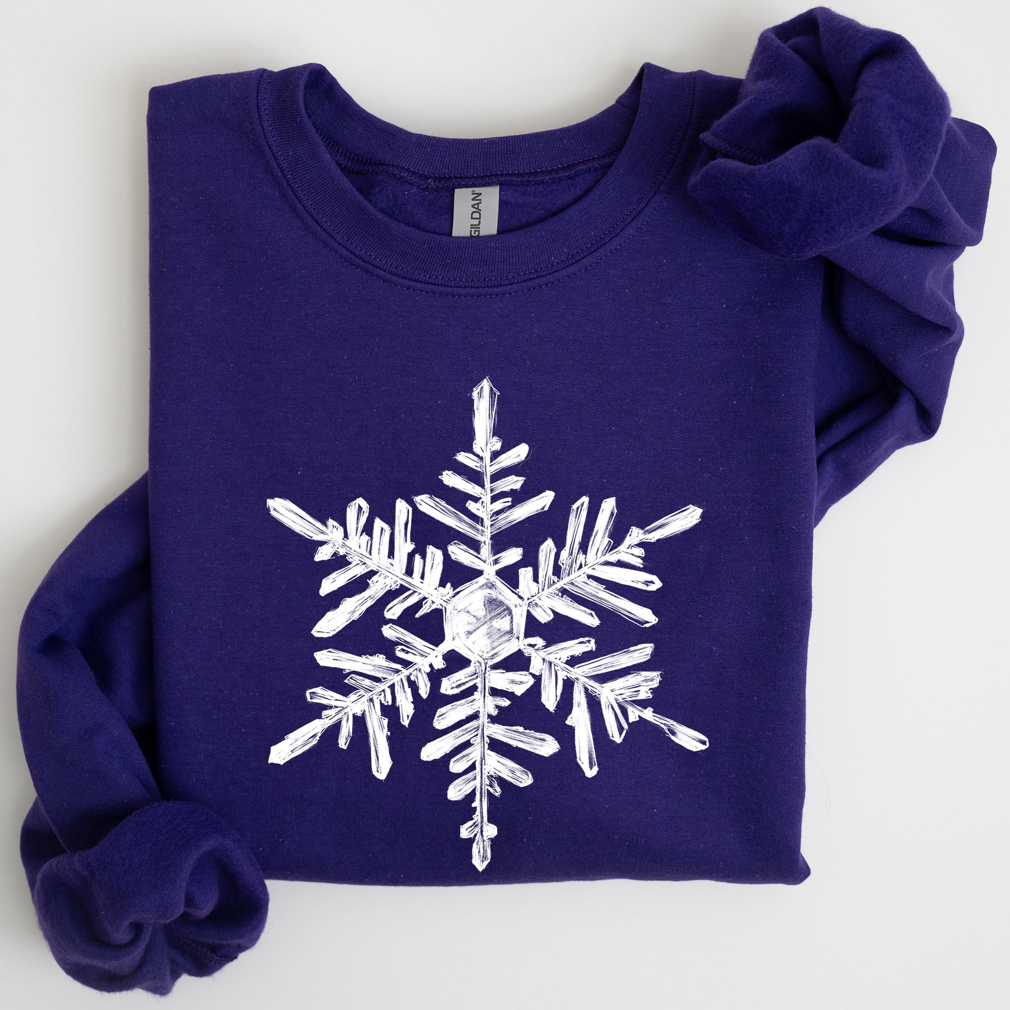 Snowflake Beautiful Winter Christmas Snow Xmas Cozy Holiday Pattern Graphic Sweatshirt