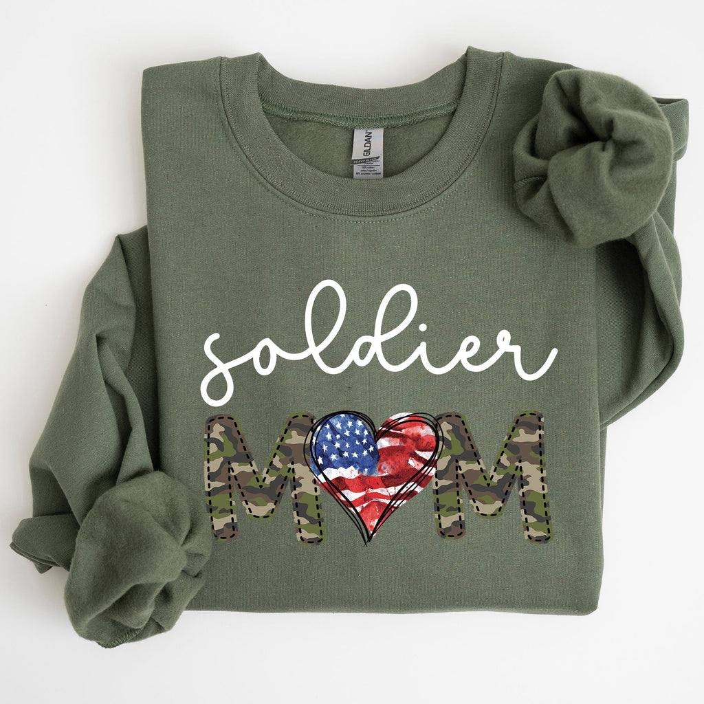 Soldier Mom Military Armed Forces Proud Mama Of A Hero Mother's Day Edition Sweatshirt