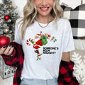 Someone's Been Naughty Santa Retro Christmas Graphic Tee With Vintage Illustration