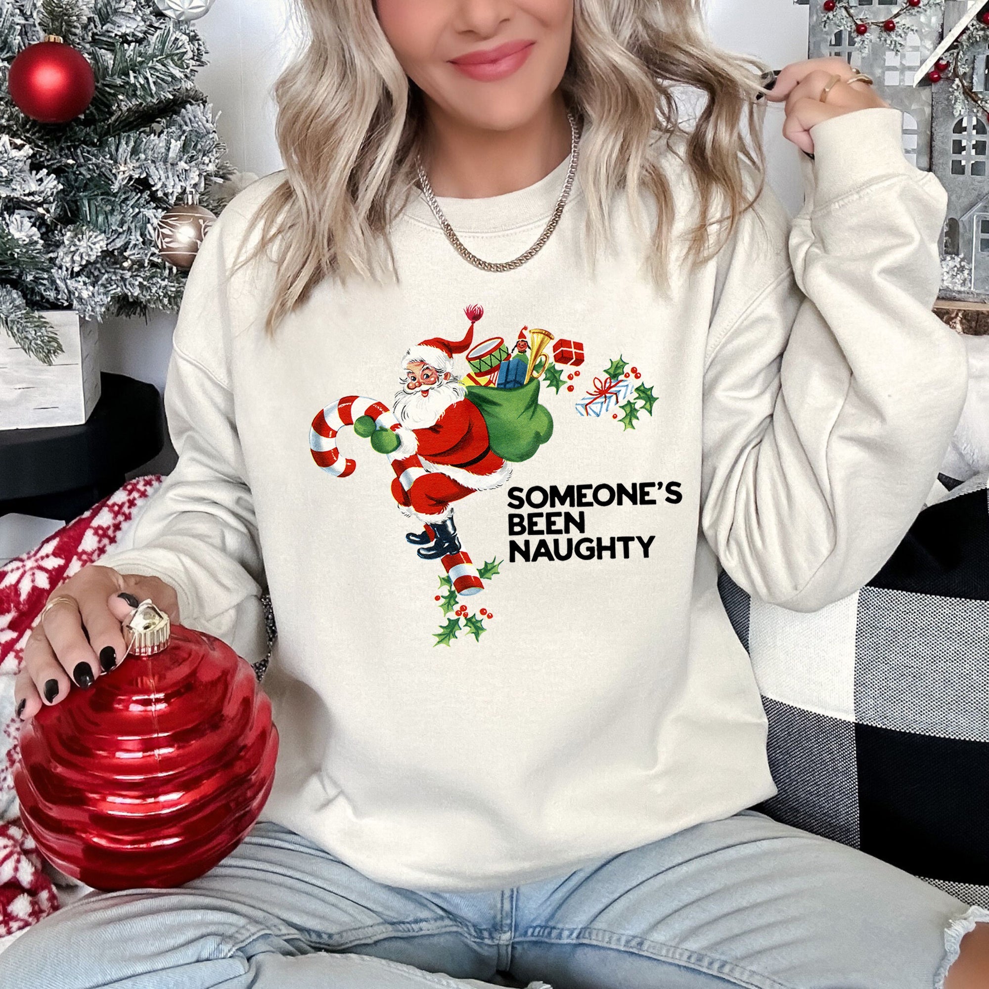 Someone's Been Naughty, Santa Naughty List Edition For Christmas Joy Graphic Sweatshirt