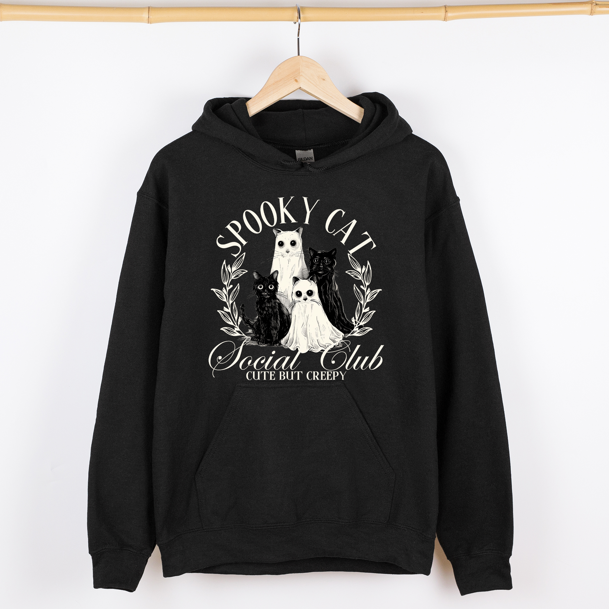 Spooky Cat Social Club Graphic Hoodie