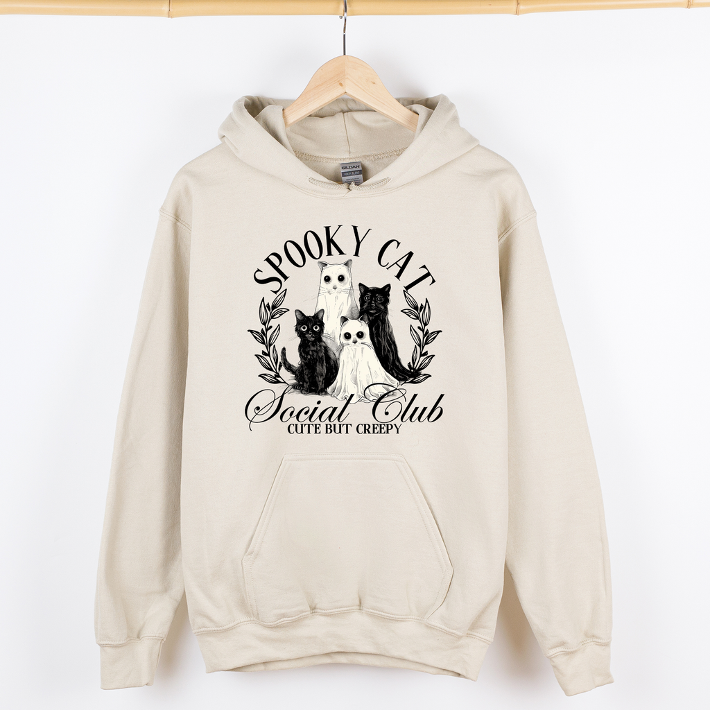 Spooky Cat Social Club Graphic Hoodie