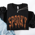Spooky Faux Lace Halloween Coquette Embellished Vintage Gothic Ornament Sweatshirt