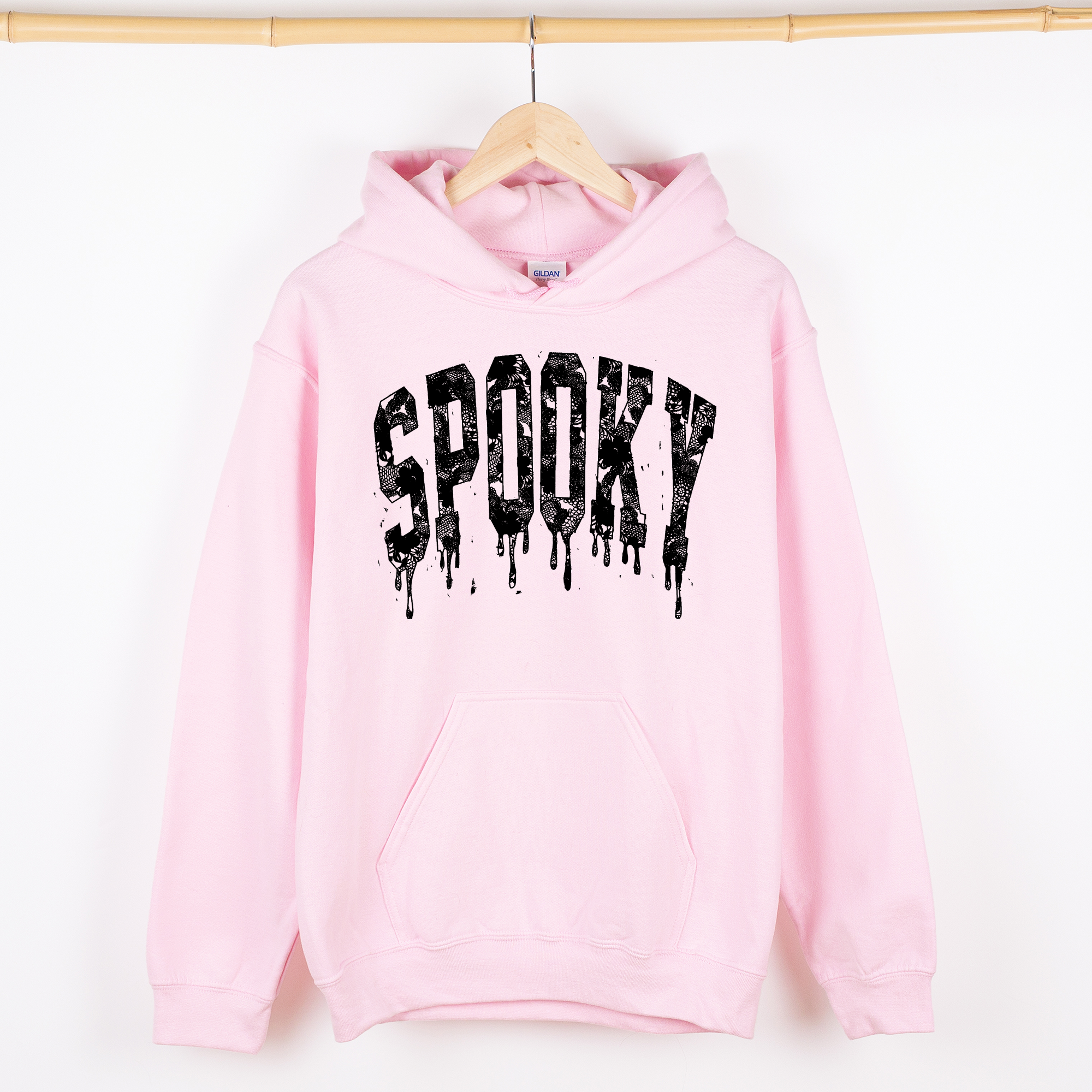 Spooky Strawberry Skeleton Coquette Halloween Faux Lace Vintage-Inspired Graphic Hoodie