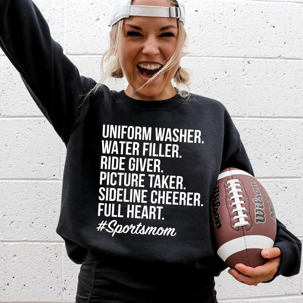 Sports Mom Tailgate Party Football Soccer Baseball Basketball Volleyball Sweatshirt