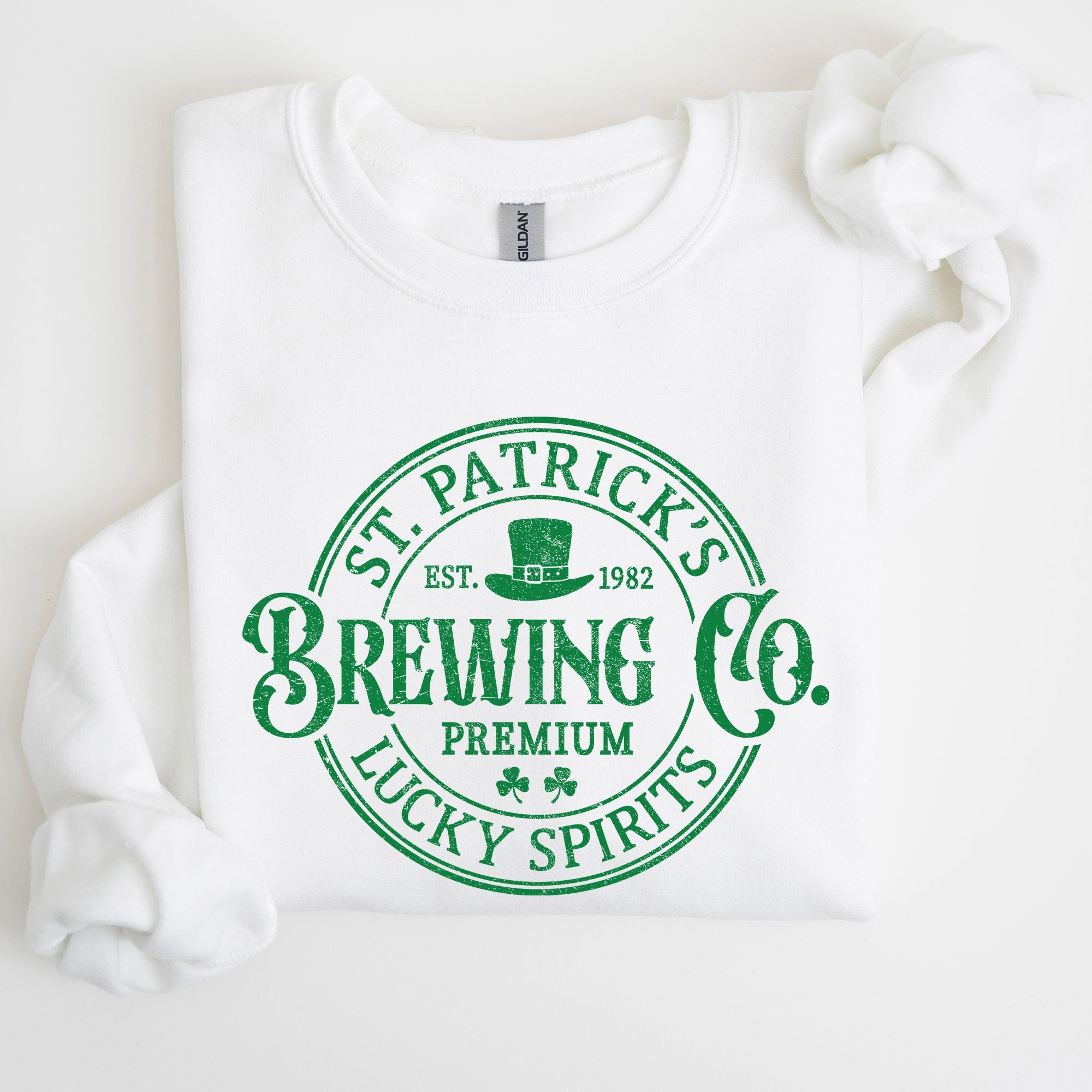 St Patrick's Brewing Beer St Patrick's Day Shamrock Irish Lager Graphic Sweatshirt