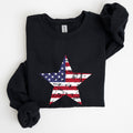 Stars And Stripes Flag Patriotic 4th Of July Graphic Design Celebration Sweatshirt