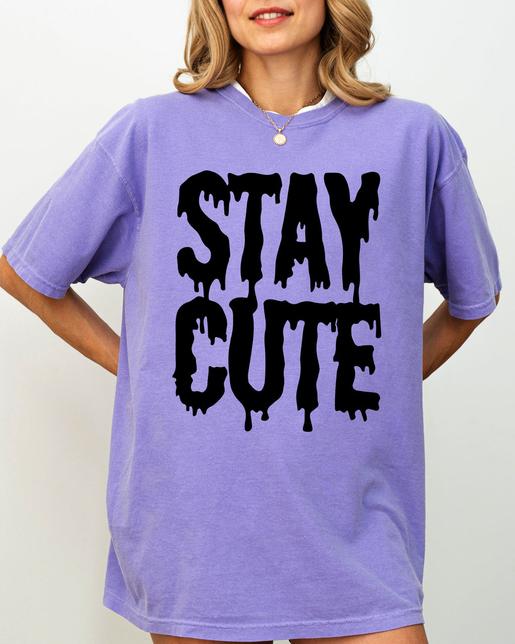 Stay Cute Spooky Creepy Halloween Exclusive Graphic Edition For Haunted Wardrobe Collection Comfort Colors Tee