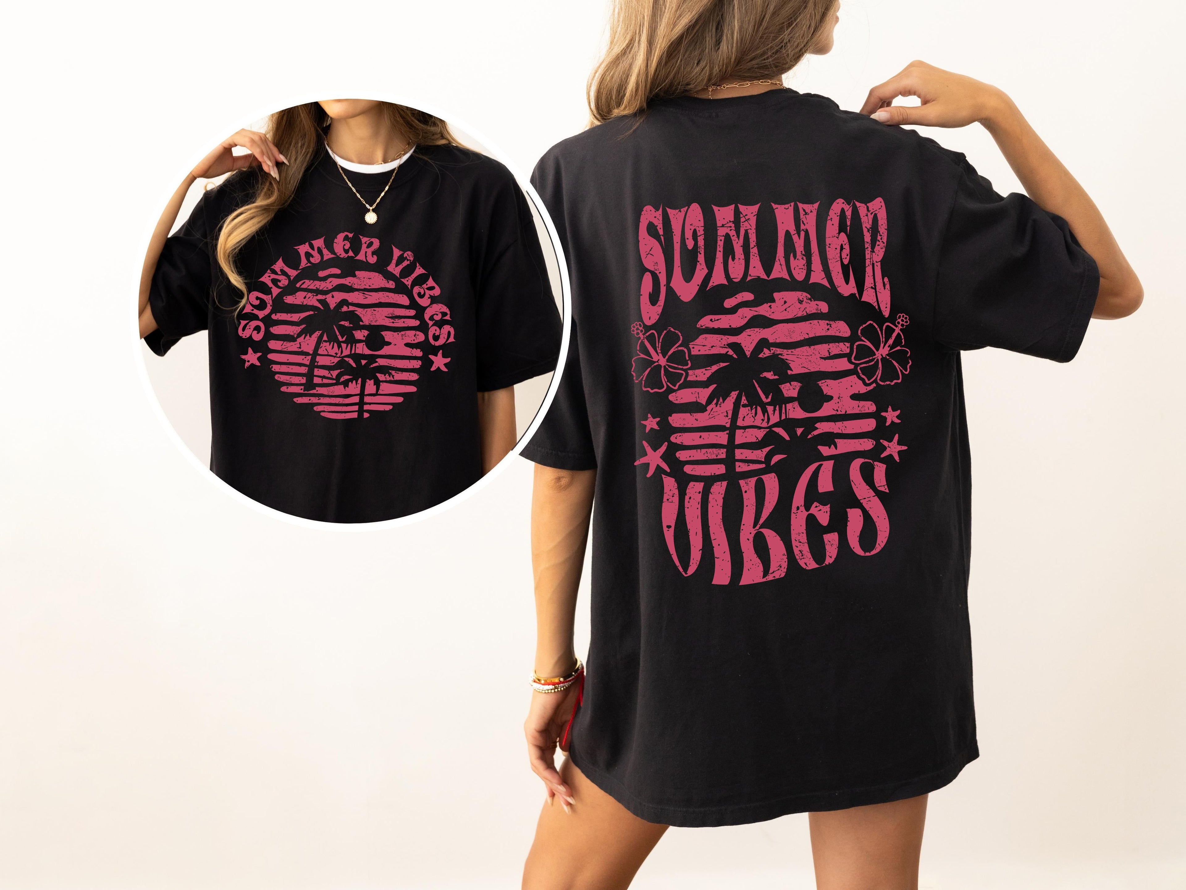 Summer Vibes Beach Fun Palm Tree Hot Girl Summer Comfort Colors Tee