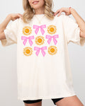 Hot Girl Summer Beach Vibes Ribbon Coquette Summer Sun Bow Design Comfort Colors Tee