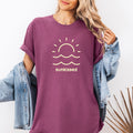 Sunkissed Retro Minimalist Sunshine Beach Summer Vibes Edition Comfort Colors Tee