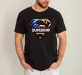 Superdad Father's Day USA Patriot Edition For Dads Who Lead With Heart And Hard Work Comfort Colors Tee