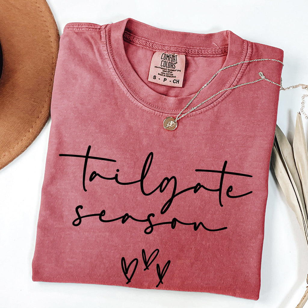 Tailgate Season Football Game Day Big Game Touchdown Tailgate Party Comfort Colors Tee