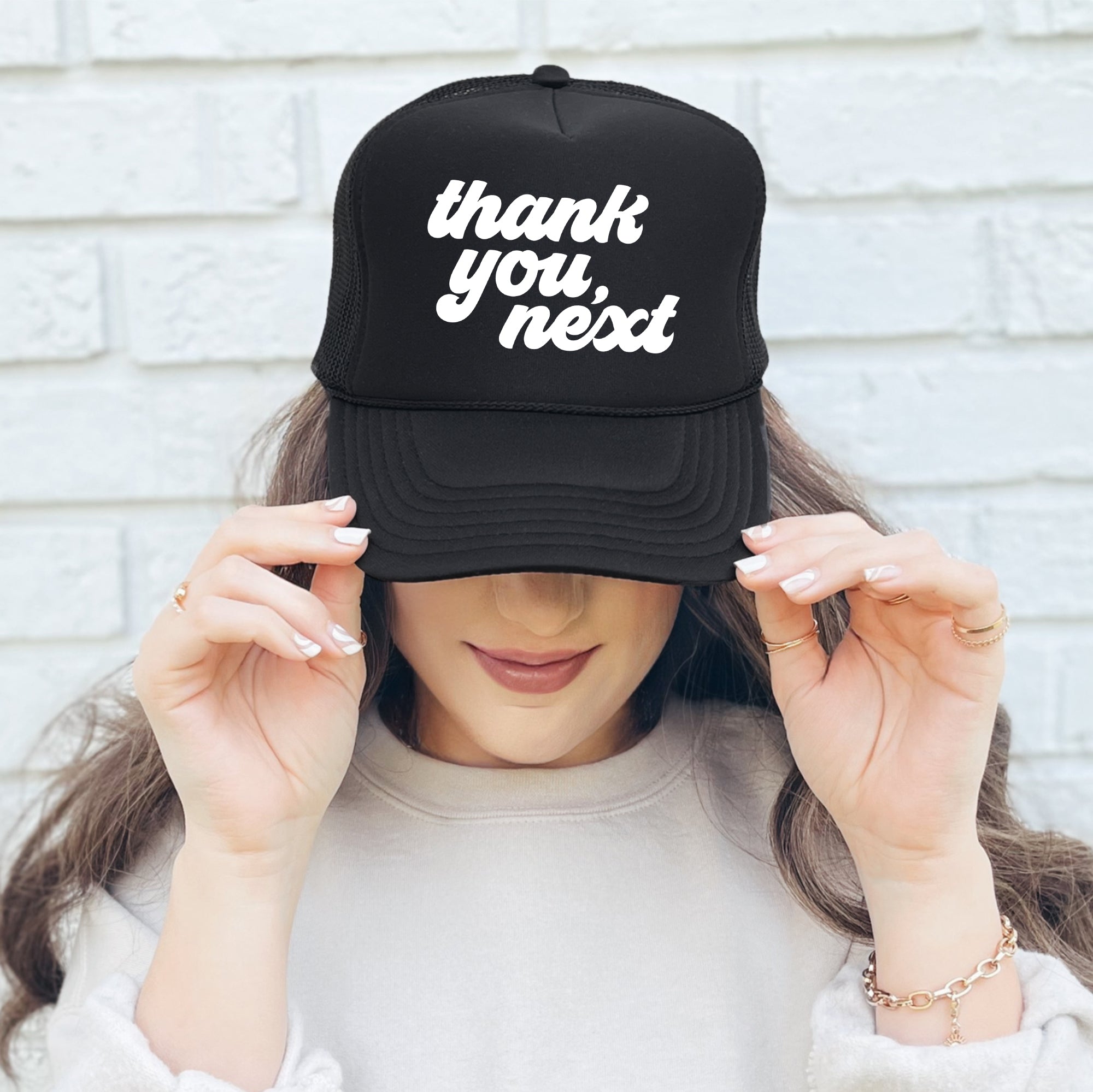 Thank You Next Sassy Funny Quote For Daily Vibes That Boost Your Confidence Trucker Hat