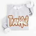 Thankful Thanksgiving Positivity Mental Health Vintage Wellness Message Sweatshirt