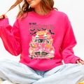 The Most Wonderful Time Of The Year Reading Skeletons Spooky Halloween Graphic Sweatshirt