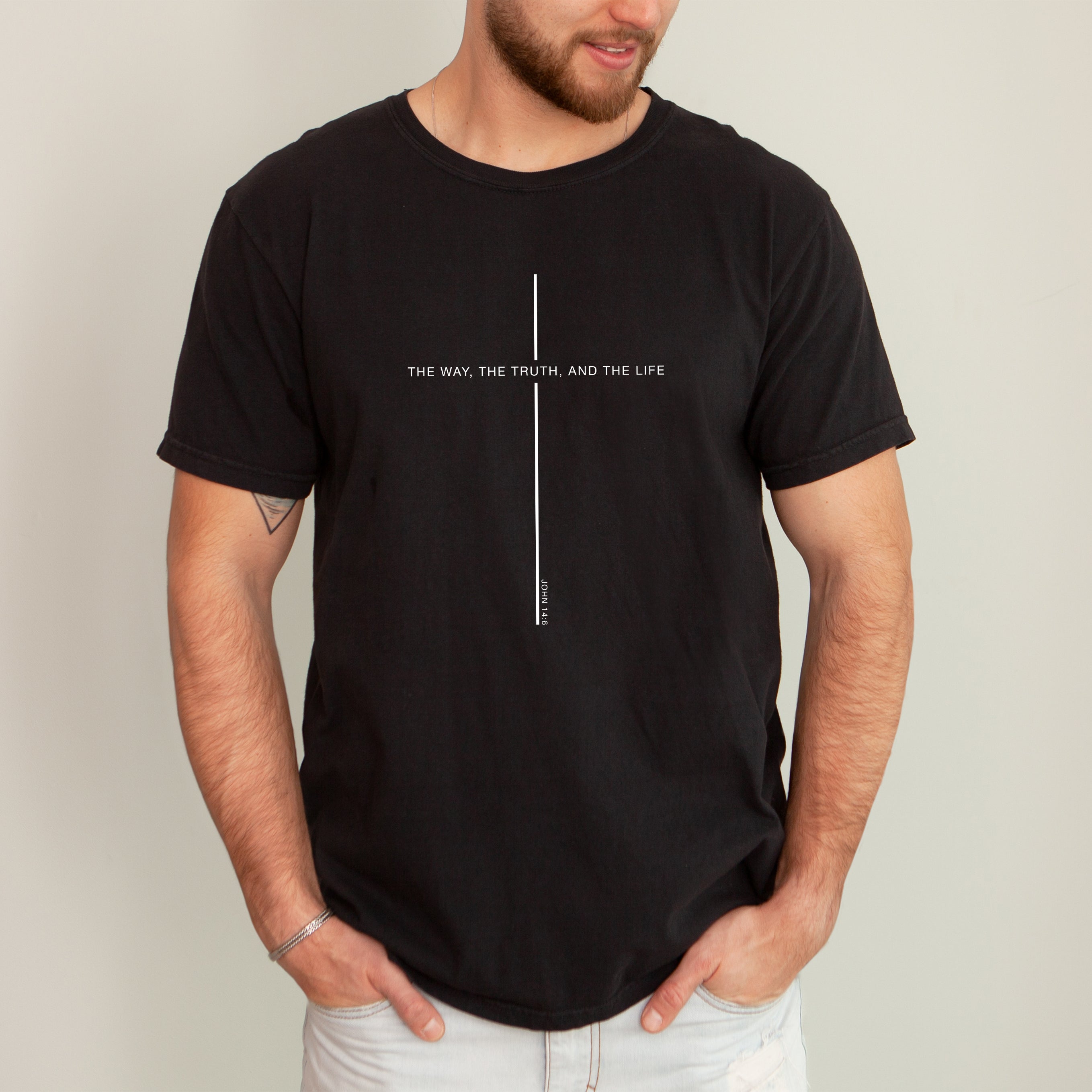 The Way The Truth The Life John Faith Gospel Christian Jesus Religious Comfort Colors Tee