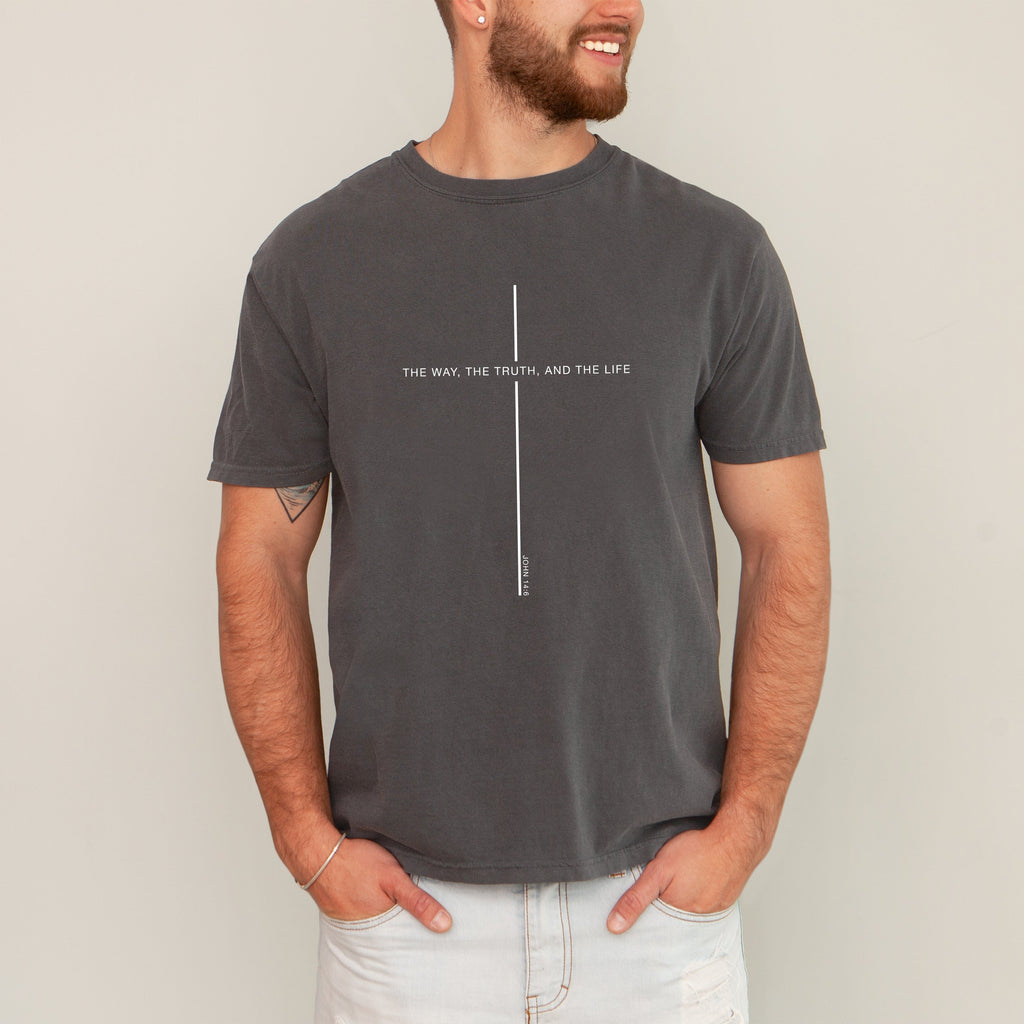 The Way The Truth The Life John Faith Gospel Christian Jesus Religious Comfort Colors Tee