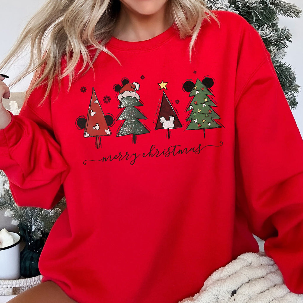Theme Park Christmas, Mouse Ears Signature Holiday Graphic Design Premium Sweatshirt