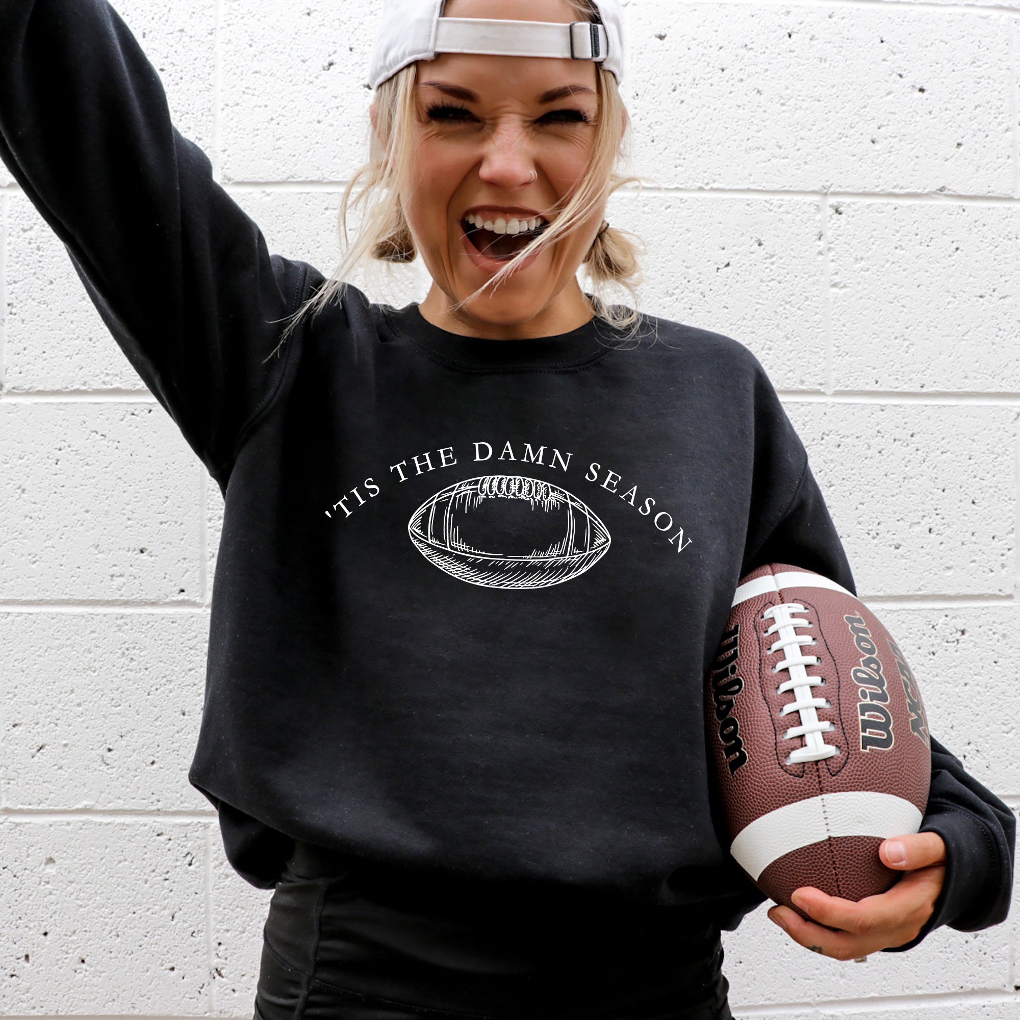Tis The Damn Season Football Tailgate Party Game Day Big Game Touchdown Sweatshirt