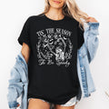 Tis The Season To Be Spooky Skeleton Halloween Retro Vintage Distressed Print Graphic Tee