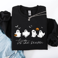 Tis The Season, Cute Ghosts Halloween Night Parade Of Friendly Phantoms In Cozy Autumn Glow Sweatshirt