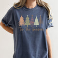 Tis The Season, Doodle Christmas Trees, Pastels, Gorgeous Limited Edition Comfort Colors Tee