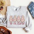 Tis The Season Christmas Cakes Santa Xmas Winter Holiday Cheer And Treats Sweatshirt