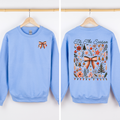 Tis The Season Santa Goose Front And Back I Like Them Real Thick And Sprucy Sweatshirt