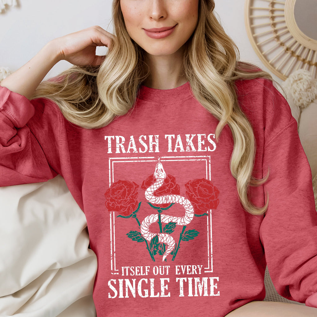 Trash Takes Itself Out Live Concert Music Lyrics Limited Edition Exclusive Sweatshirt
