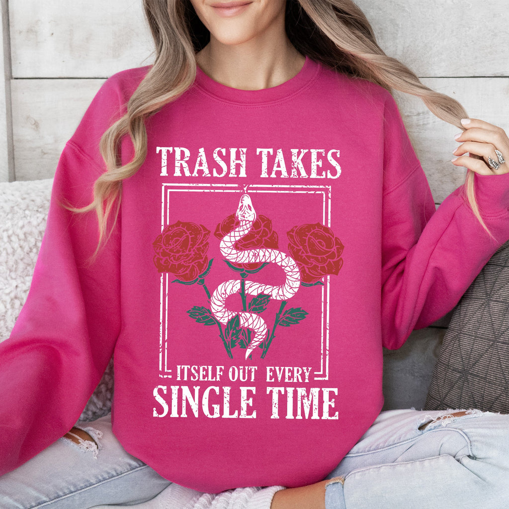 Trash Takes Itself Out Live Concert Music Lyrics Limited Edition Exclusive Sweatshirt