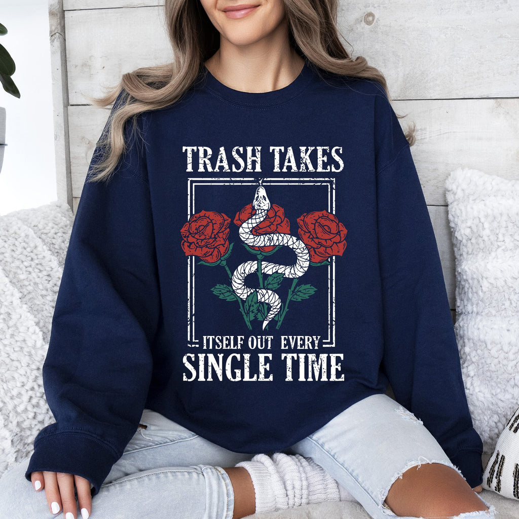 Trash Takes Itself Out Live Concert Music Lyrics Limited Edition Exclusive Sweatshirt