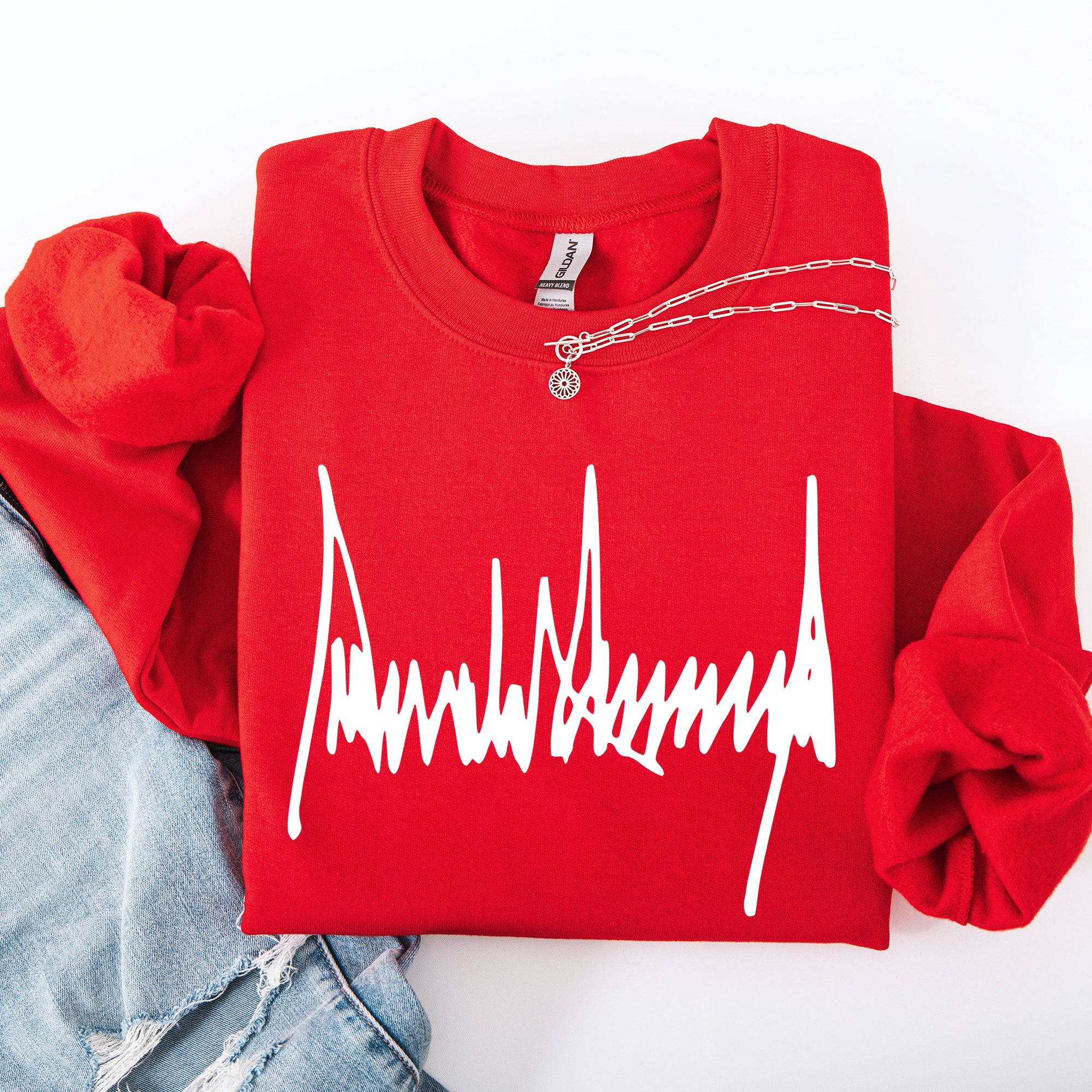 Trump Signature Patriotic USA 4th Of July Political Statement Limited Edition Sweatshirt